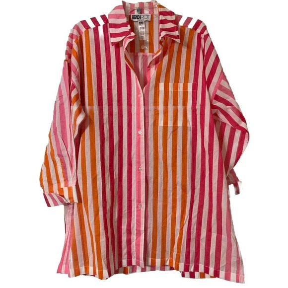 NWOT Beach Riot Alexa Top in Colorful Sunset Stripes, Size L/XL - - Picture 3 of 8